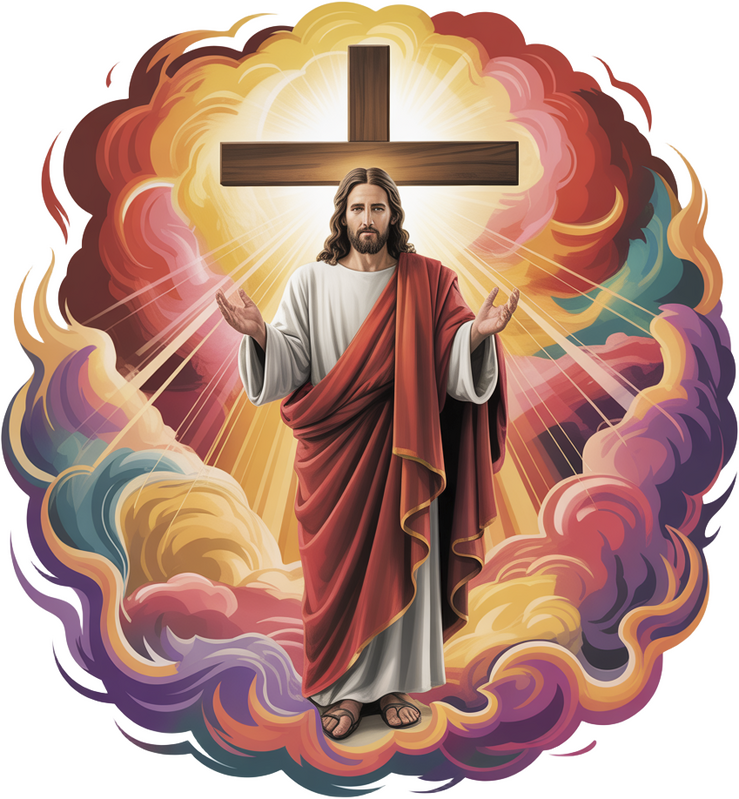 John 14:6 Jesus With Cross Divine Faith Armor Collection