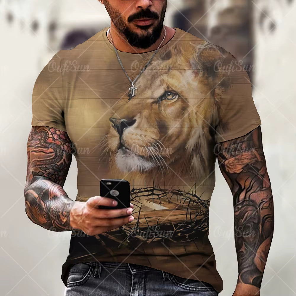 Christ Jesus T-Shirt for Mens 3D Print T Shirt Free Shipping Clothes Short Sleeve Streetwear Vintage Tops Tee Shirt Men Clothing