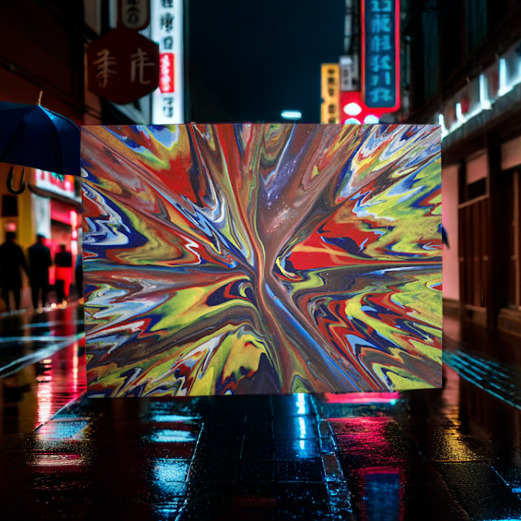 Handcrafted Christian spin art painting with bright colors – SHINE HIS LIGHT Collection