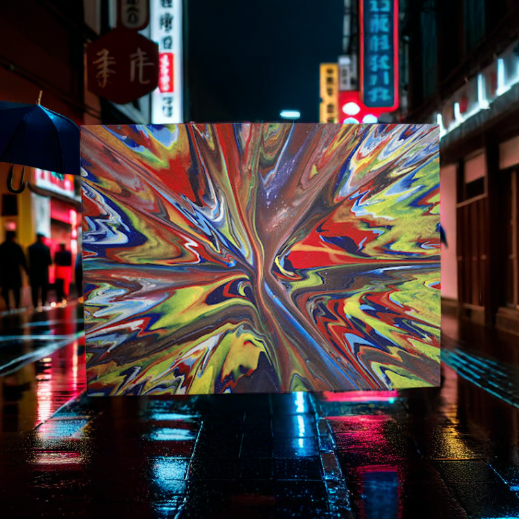 Handcrafted Christian spin art painting with bright colors – SHINE HIS LIGHT Collection