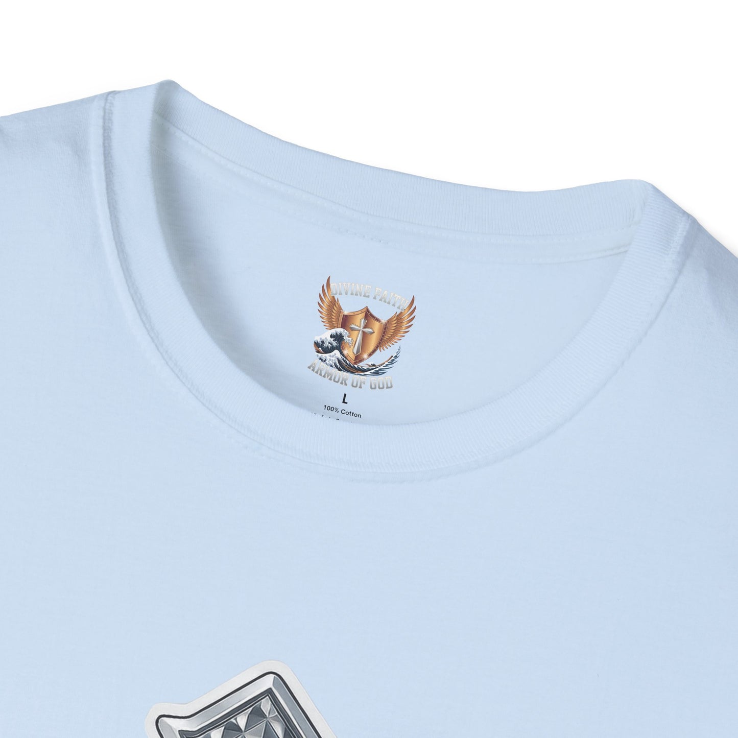 Jesus Is King Christian T-Shirt – Textured Cross Faith Tee | Divine Faith Arm