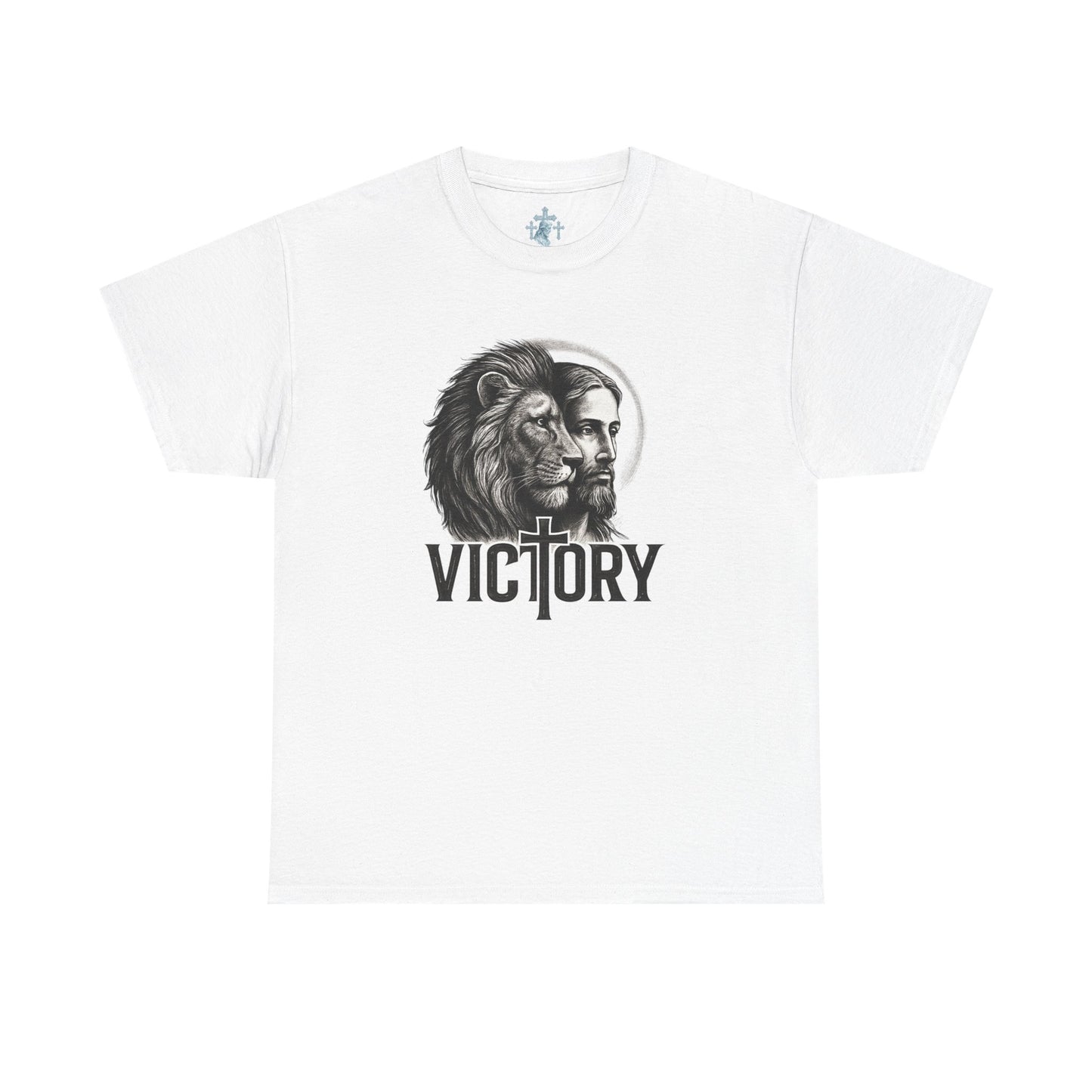 Victory Lion & Face Christian T-Shirt – Divine Faith Armor