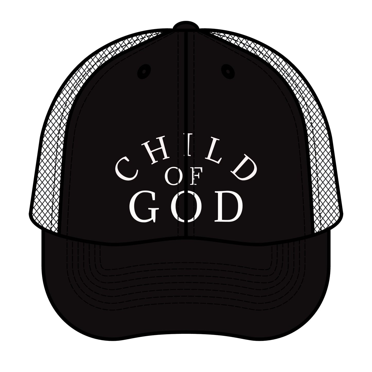 Child of God Trucker Hat  Divine Faith Armor