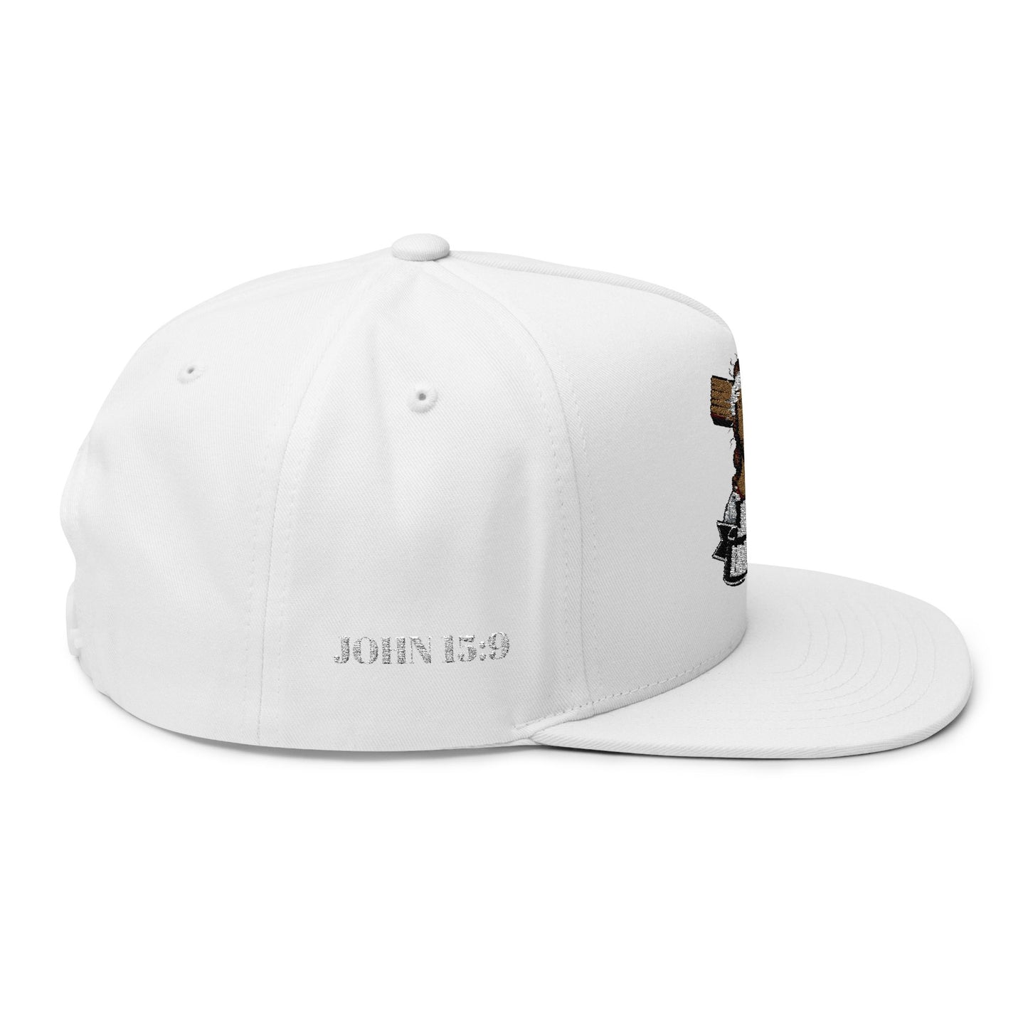 Jesus Loves You Flat Bill Cap – Christian Snapback Hat  Divine Faith Armor