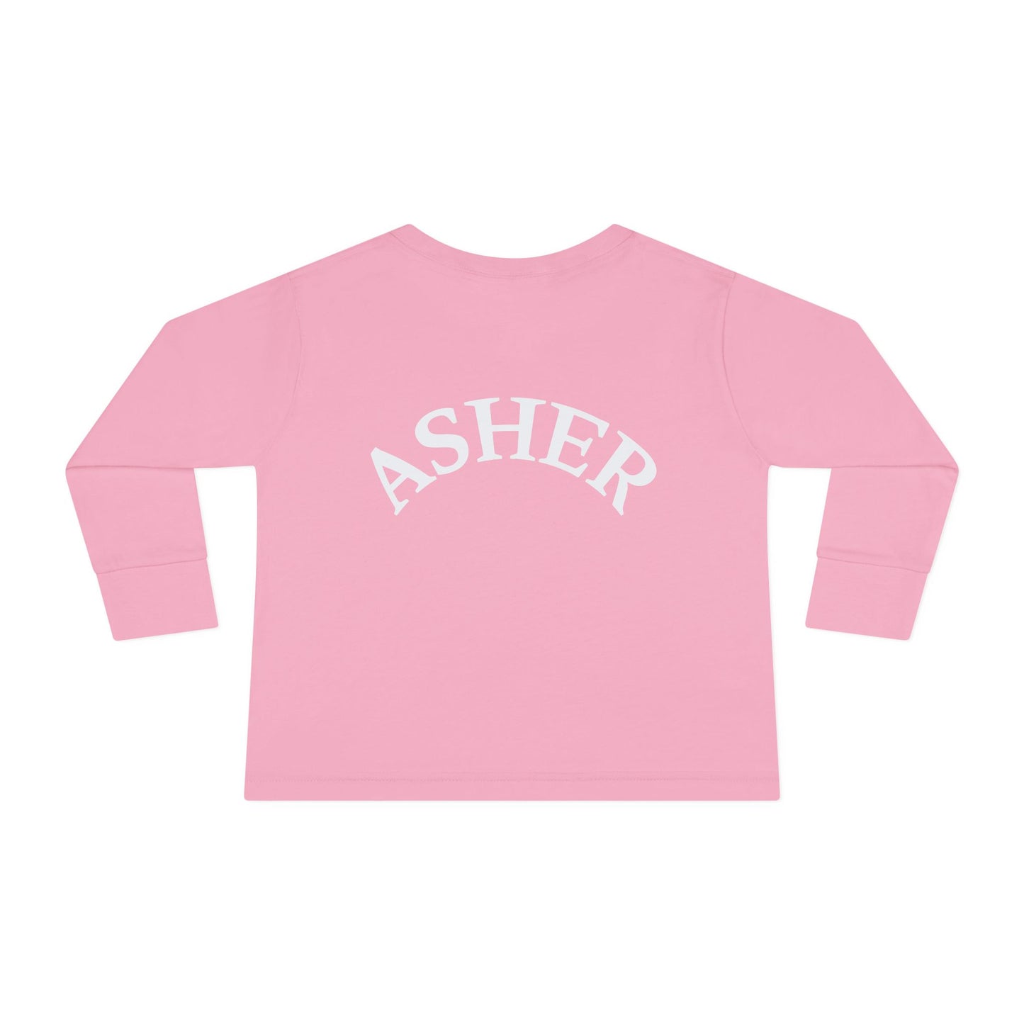 Copy of Jesus Loves Me Toddler Long Sleeve Tee - Personalized Back, Christian Kids Apparel, Perfect for Easter, Birthdays, Playdates, Everyday Wear