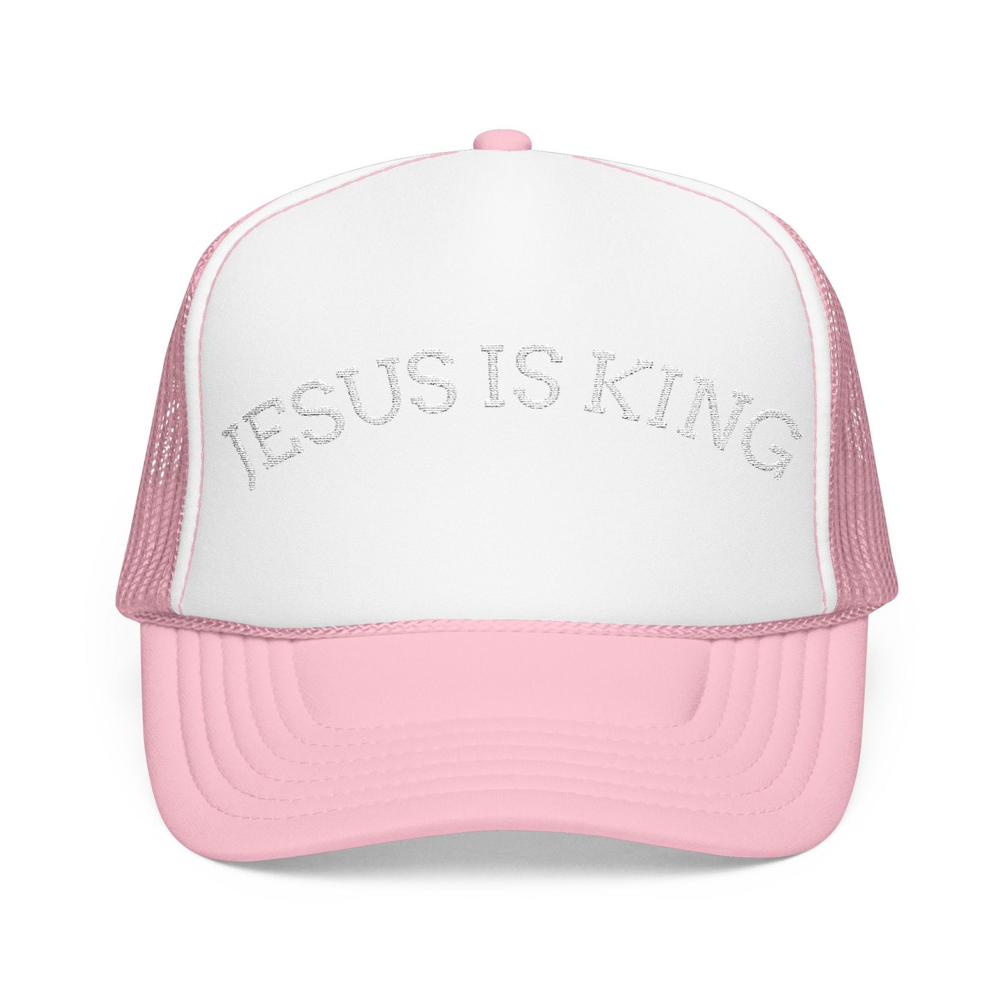 Jesus Is King Foam Trucker Hat – Christian Streetwear | Divine Faith Armor