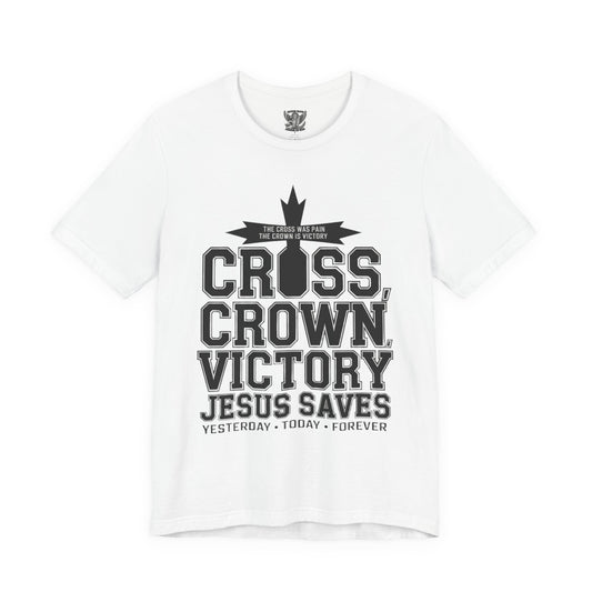 Victory Jesus Saves T-Shirt — Christian Faith Graphic Tee