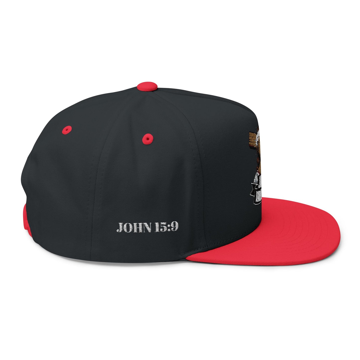 Jesus Loves You Flat Bill Cap – Christian Snapback Hat  Divine Faith Armor