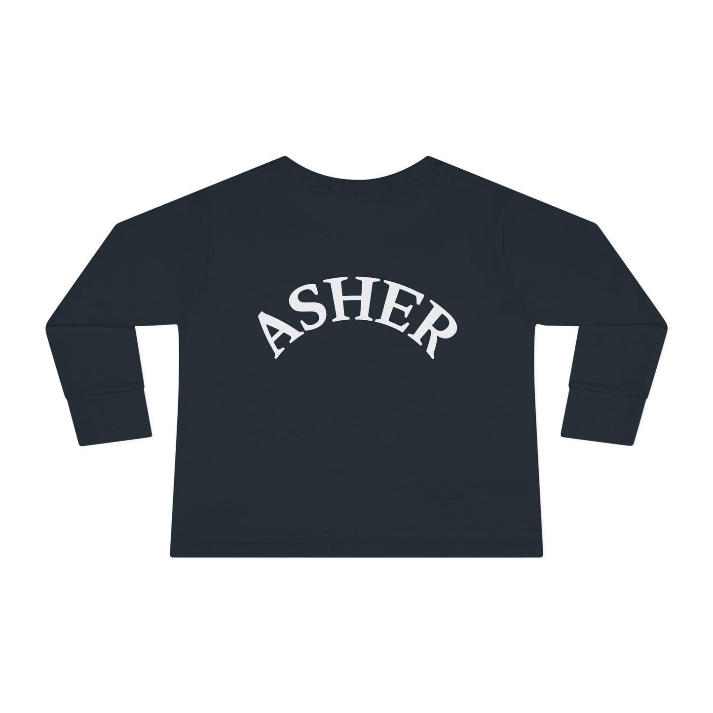 Copy of Jesus Loves Me Toddler Long Sleeve Tee - Personalized Back, Christian Kids Apparel, Perfect for Easter, Birthdays, Playdates, Everyday Wear