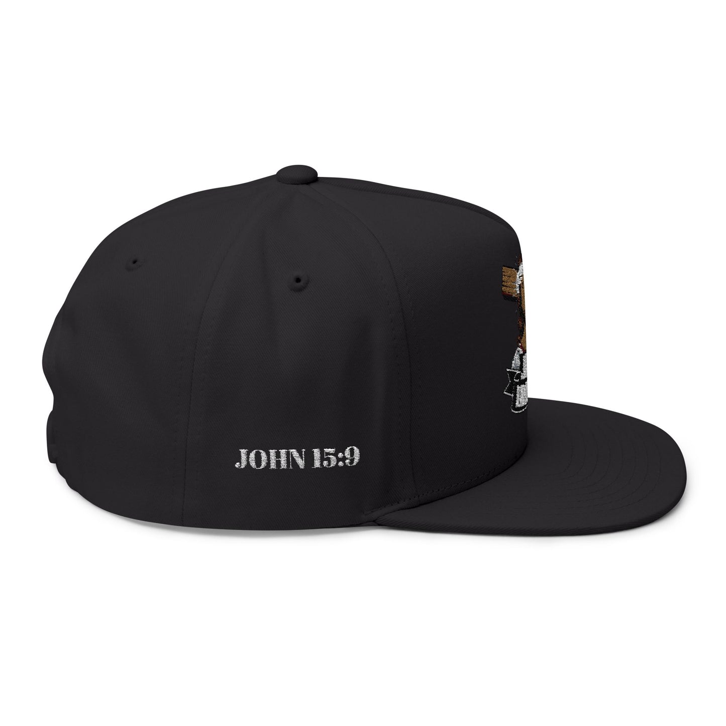 Jesus Loves You Flat Bill Cap – Christian Snapback Hat  Divine Faith Armor