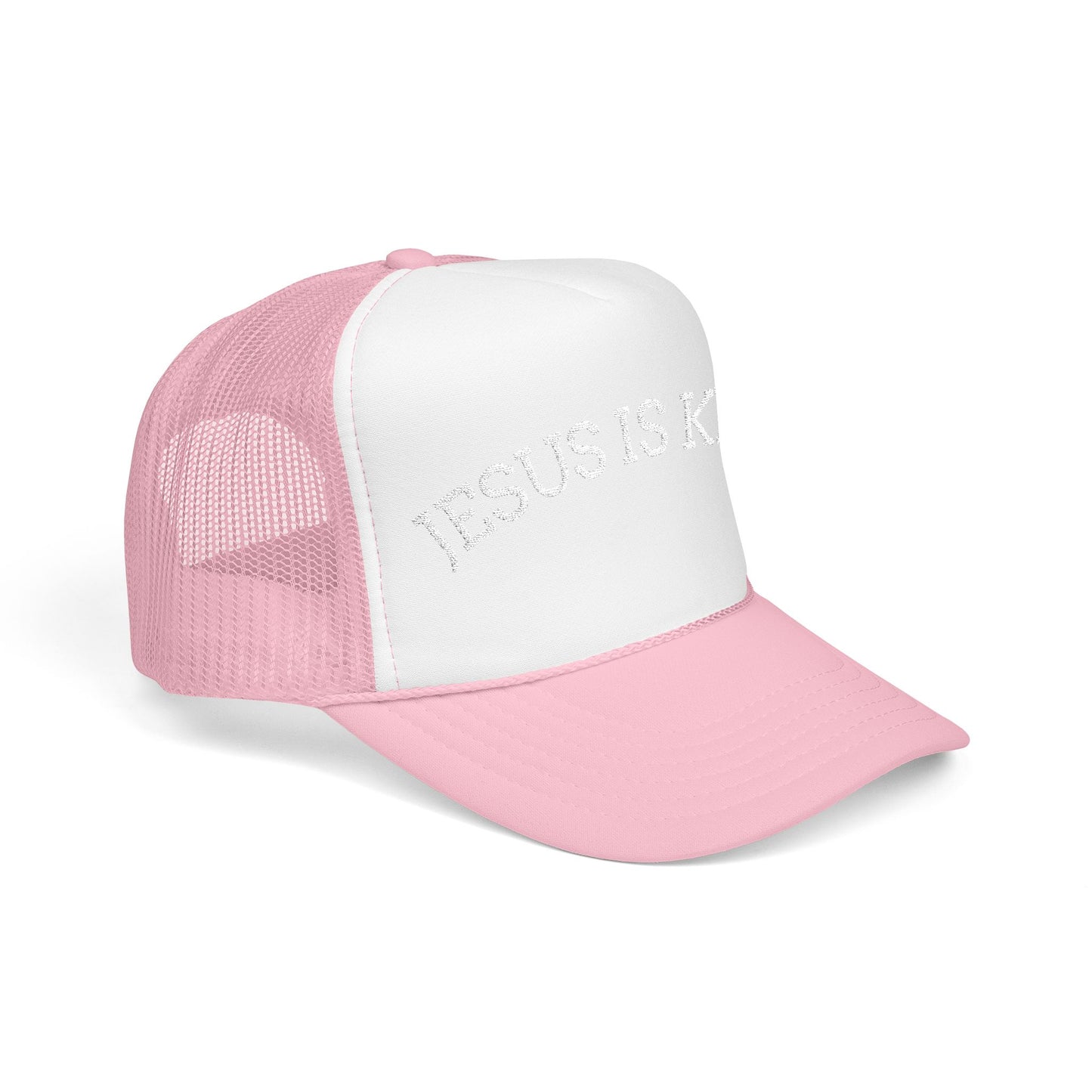 Jesus Is King Foam Trucker Hat – Christian Streetwear | Divine Faith Armor