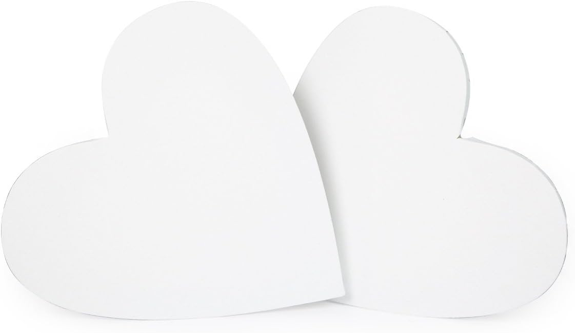 Blank 12" Heart Shaped Canvas (No Limit) on Colors