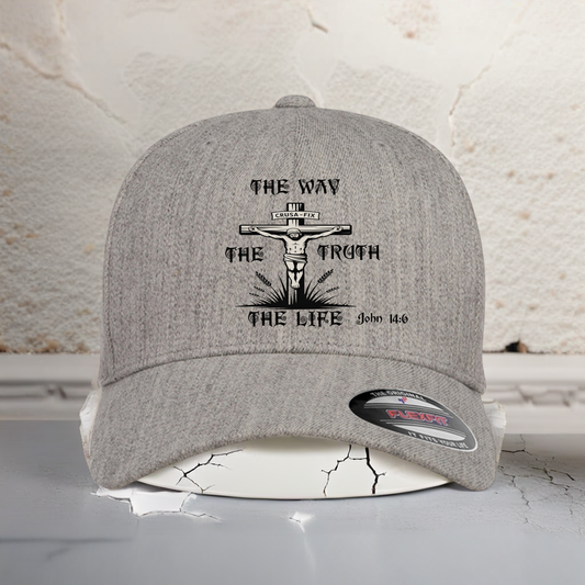 Flexfit “The Way The Truth The Life” Christian Hat |  Divine Faith Armor