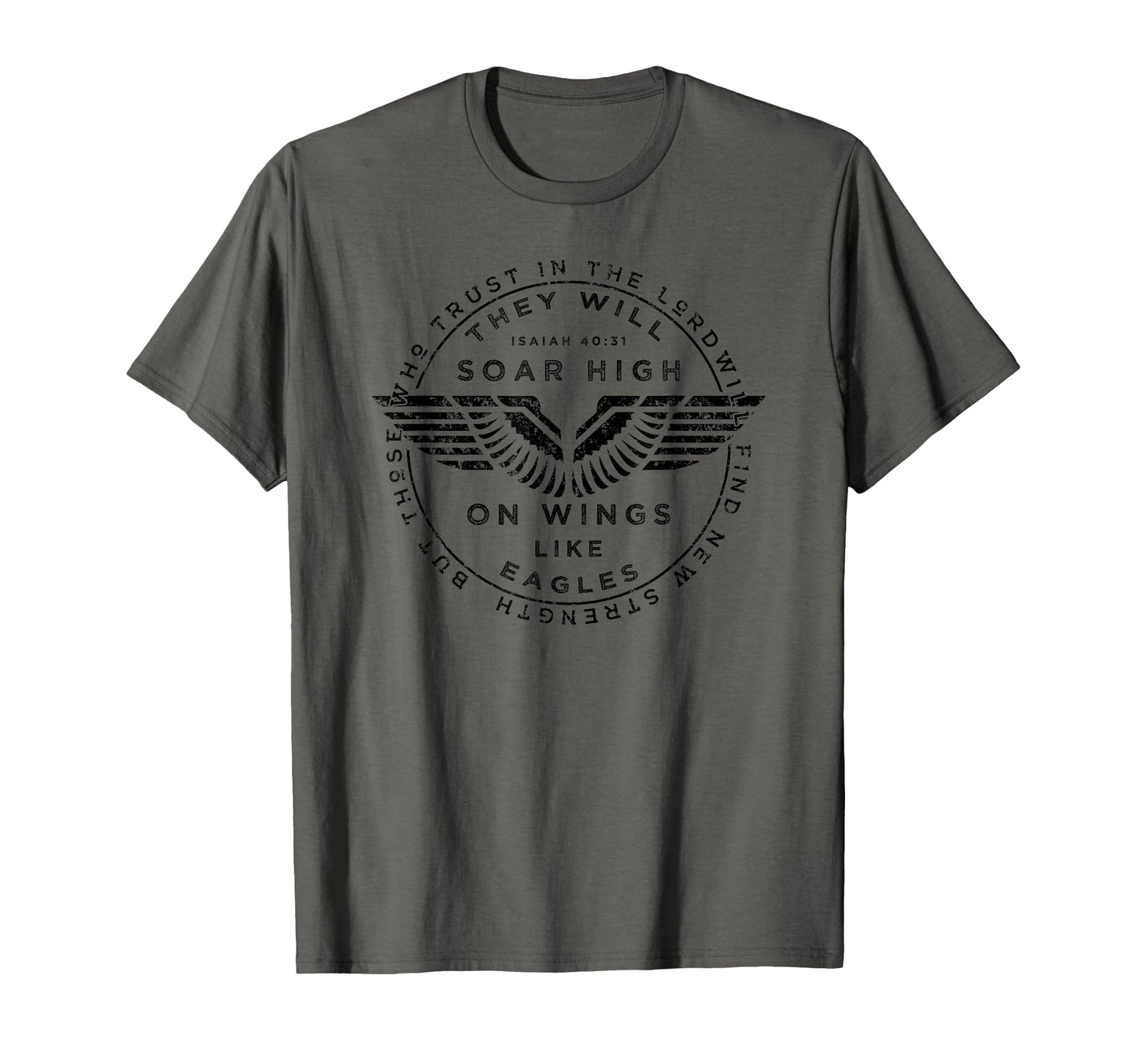Soar On Wings Like Eagles Mens Christian T-shirt T-Shirt