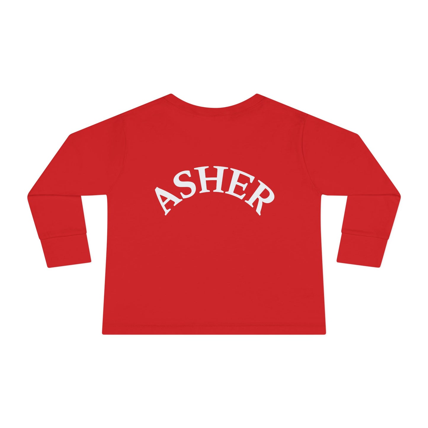 Copy of Jesus Loves Me Toddler Long Sleeve Tee - Personalized Back, Christian Kids Apparel, Perfect for Easter, Birthdays, Playdates, Everyday Wear