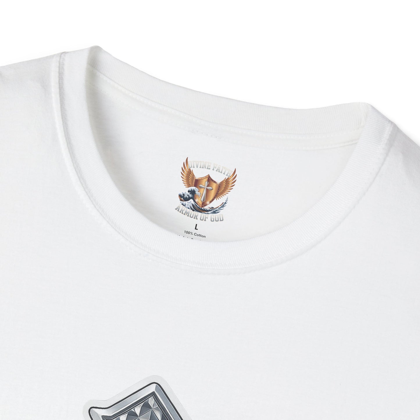 Jesus Is King Christian T-Shirt – Textured Cross Faith Tee | Divine Faith Arm