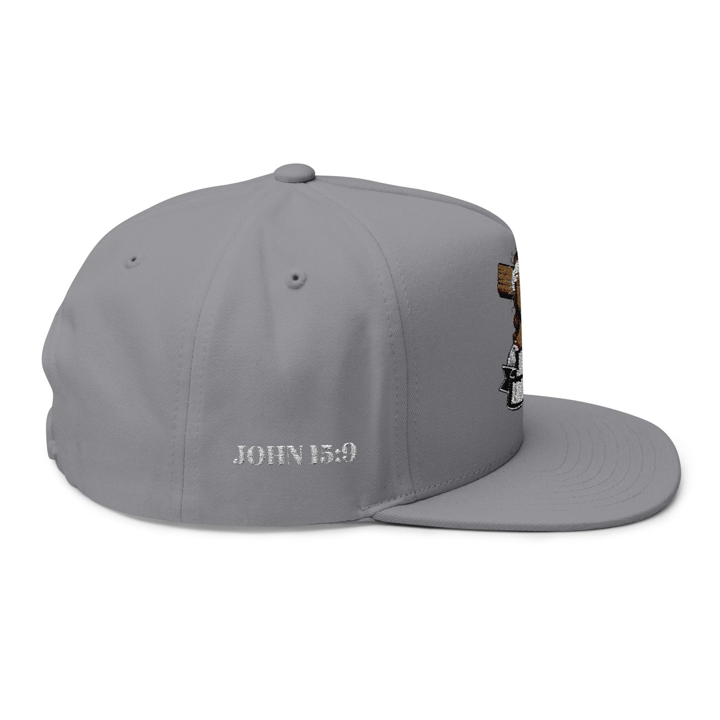Jesus Loves You Flat Bill Cap – Christian Snapback Hat  Divine Faith Armor