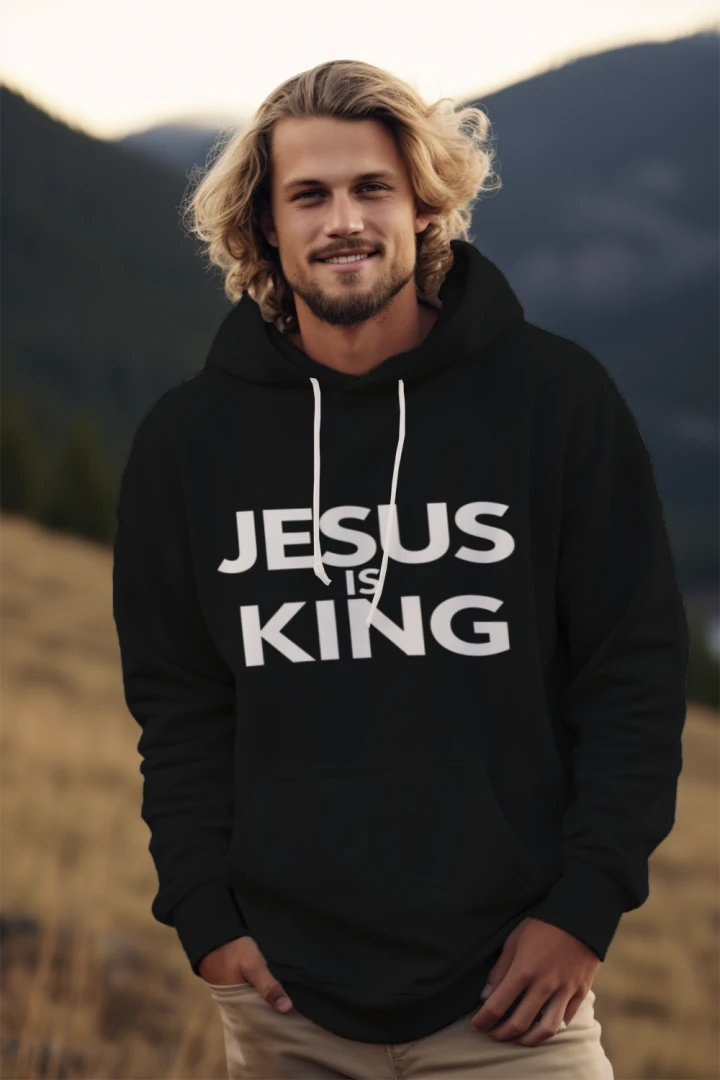 Divine Faith Armor™ Jesus Is King cameo hoodie and t-shirt, Christian apparel, faith-based streetwear, inspirational gift lifestyle
