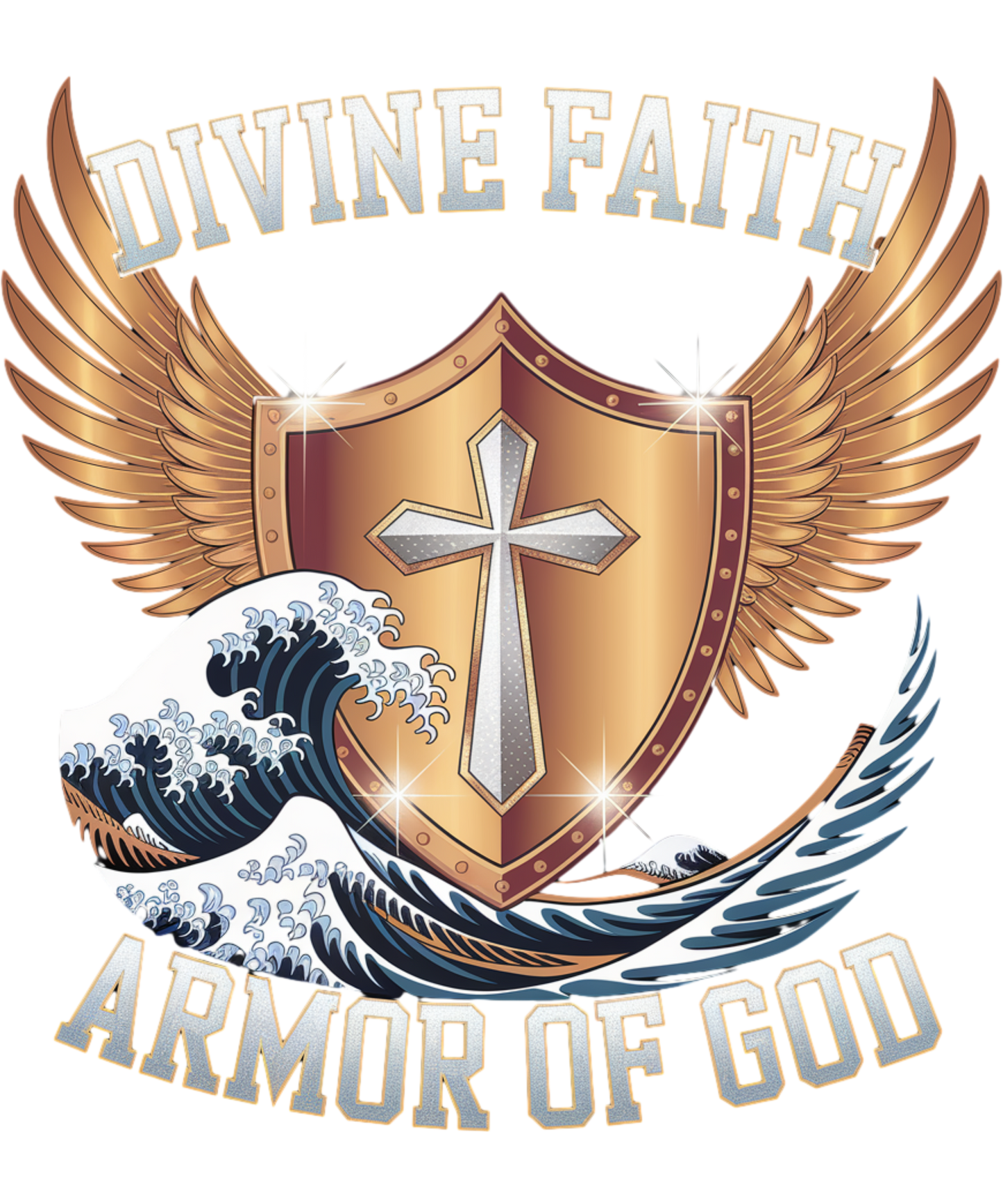 Armor Of God Collection T-Shirt #1 Seller Divine Faith Armor