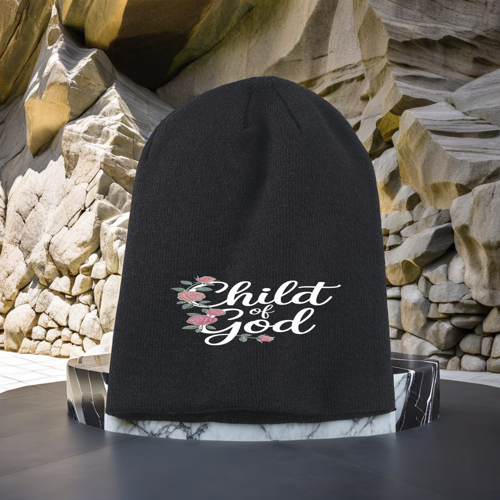 CHILD OF GOD Beanie with Roses Divine Faith Armor