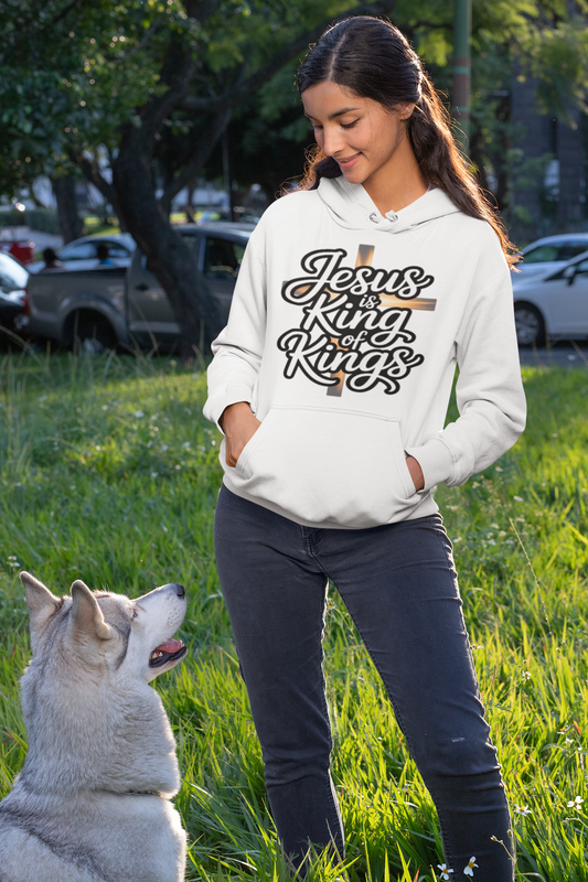 JESUS IS KING OF KINGS Hoodie – Bold Christian Faithwear | Divine Faith Armor
