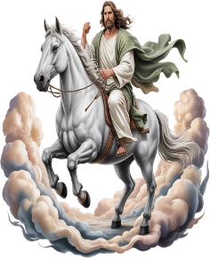 Jesus on White Horse T-Shirt Divine Faith Armor