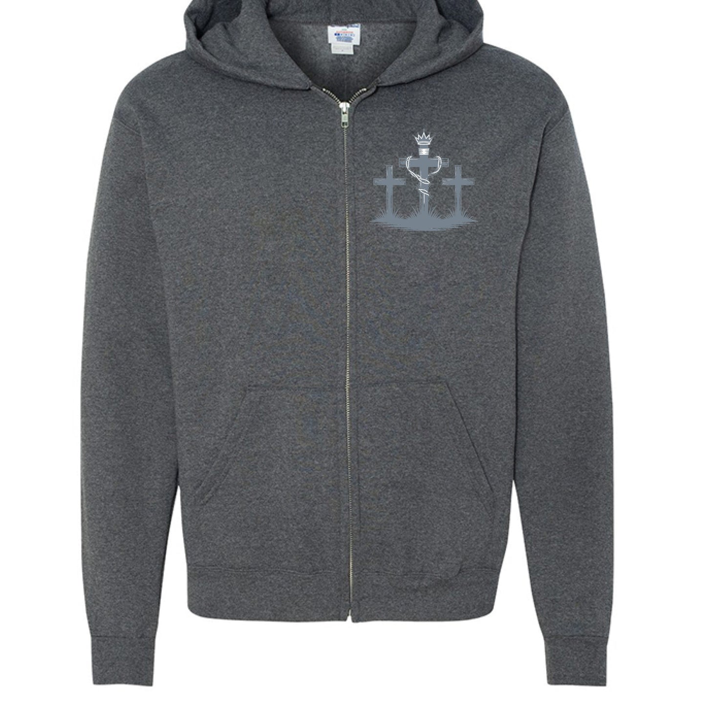 CHARCOAL HEATHER - FRONT