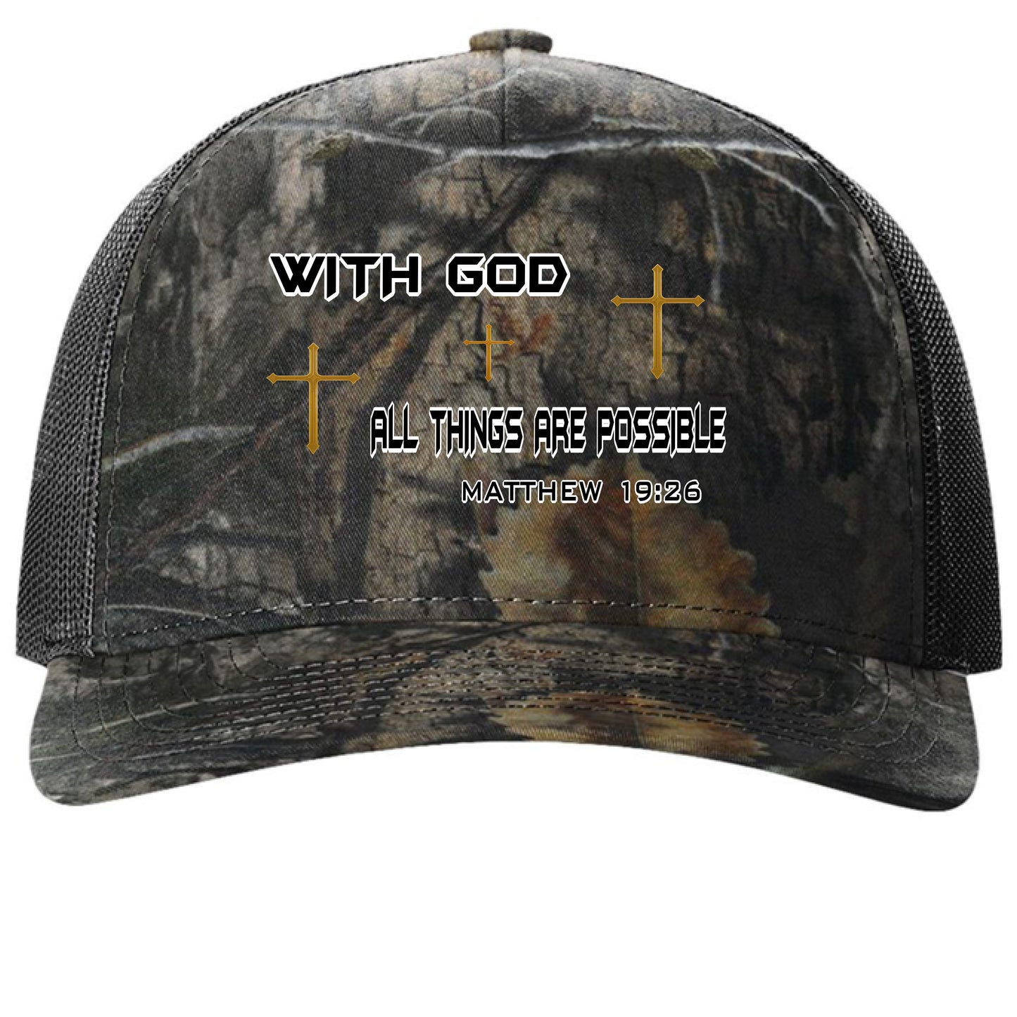 Mossy Oak Country DNA/ Black - FRONT
