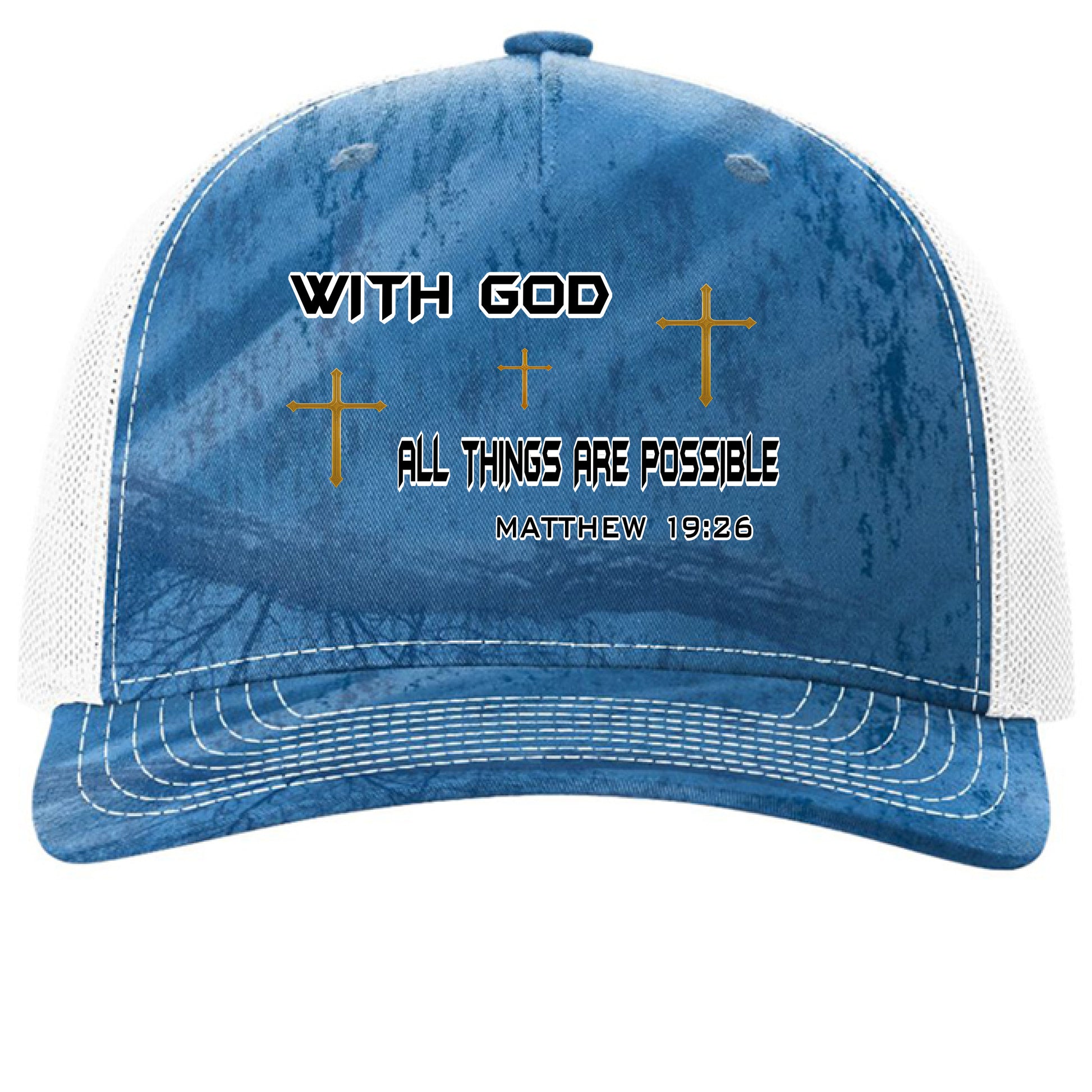 Realtree Fishing Light Blue/ White - FRONT