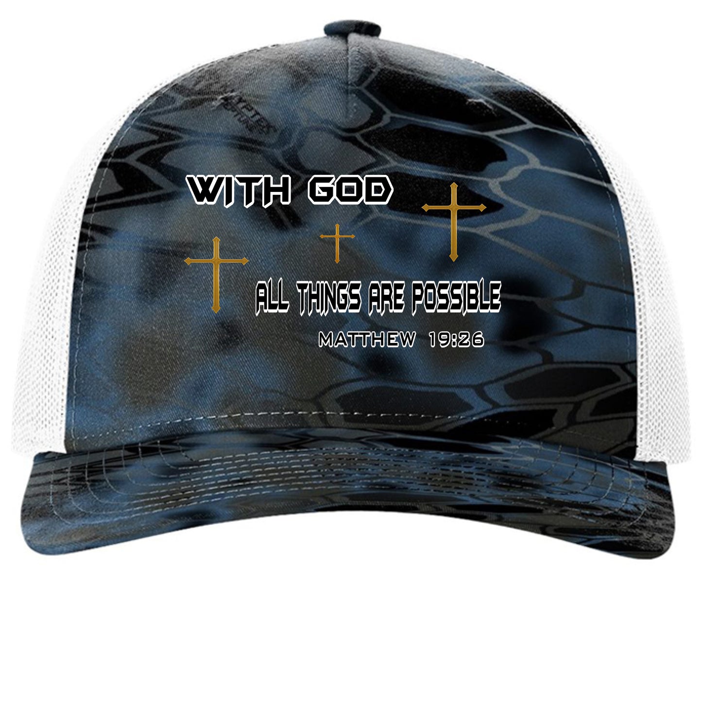 Kryptek Neptune/ White - FRONT