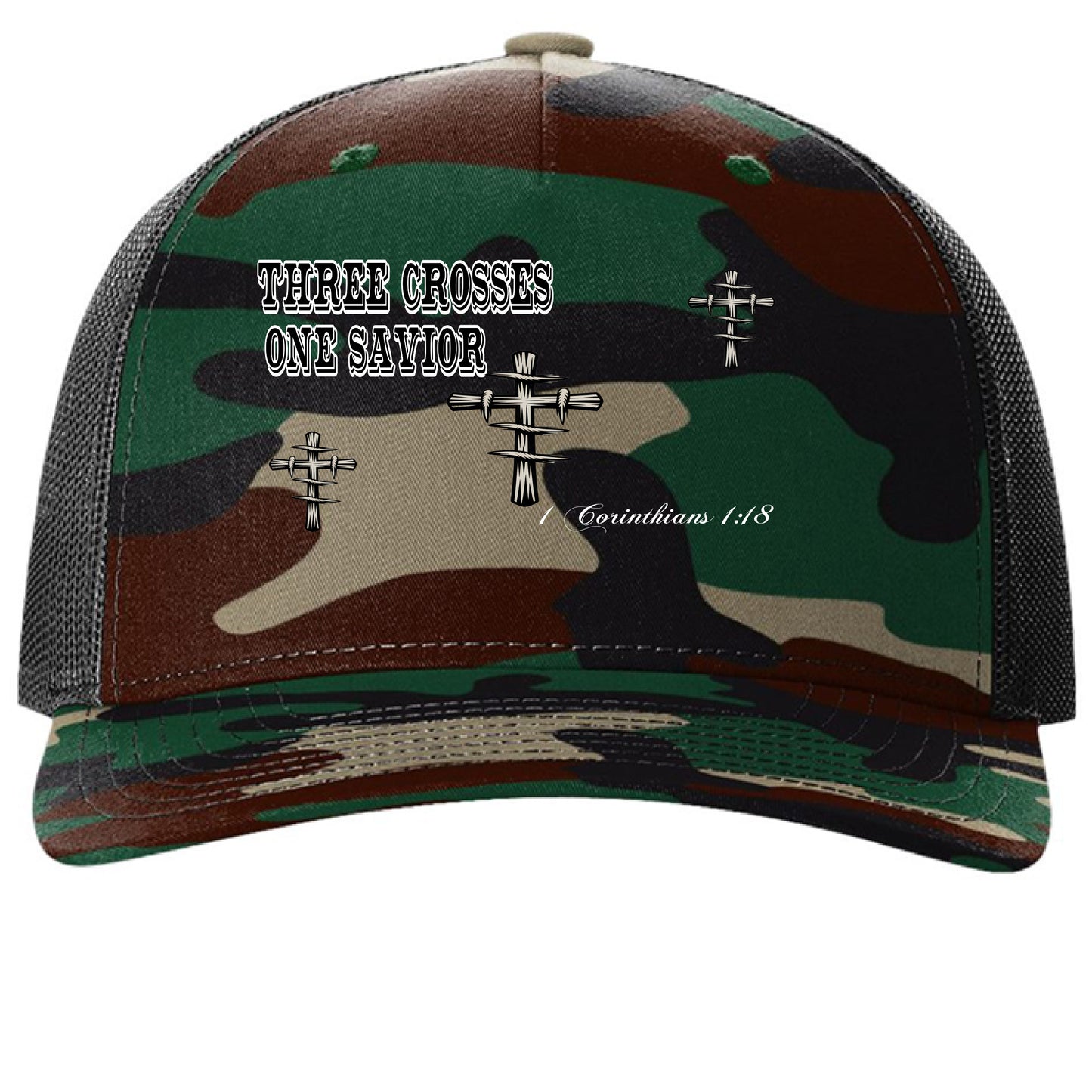 Green Camo/ Black - FRONT