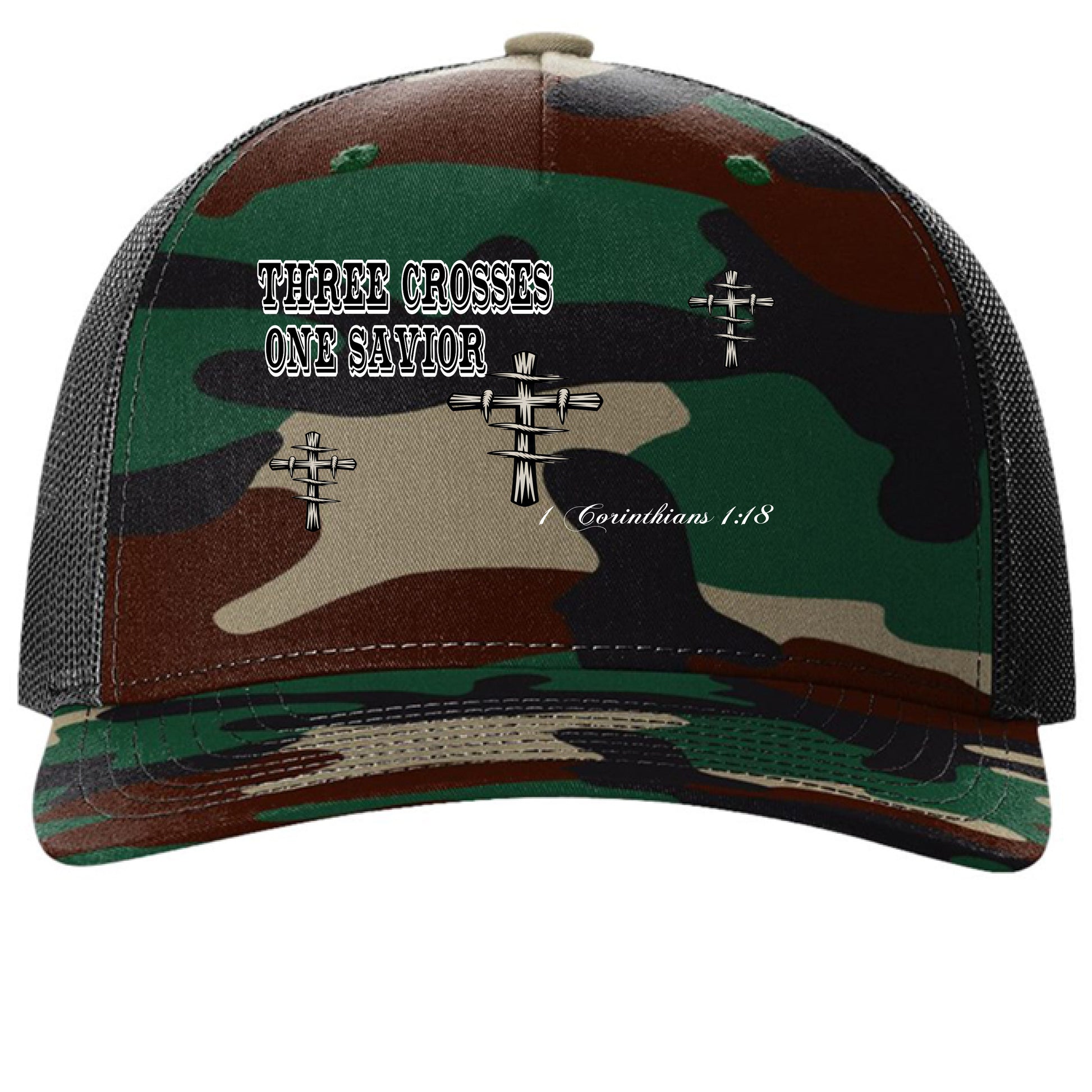 Green Camo/ Black - FRONT