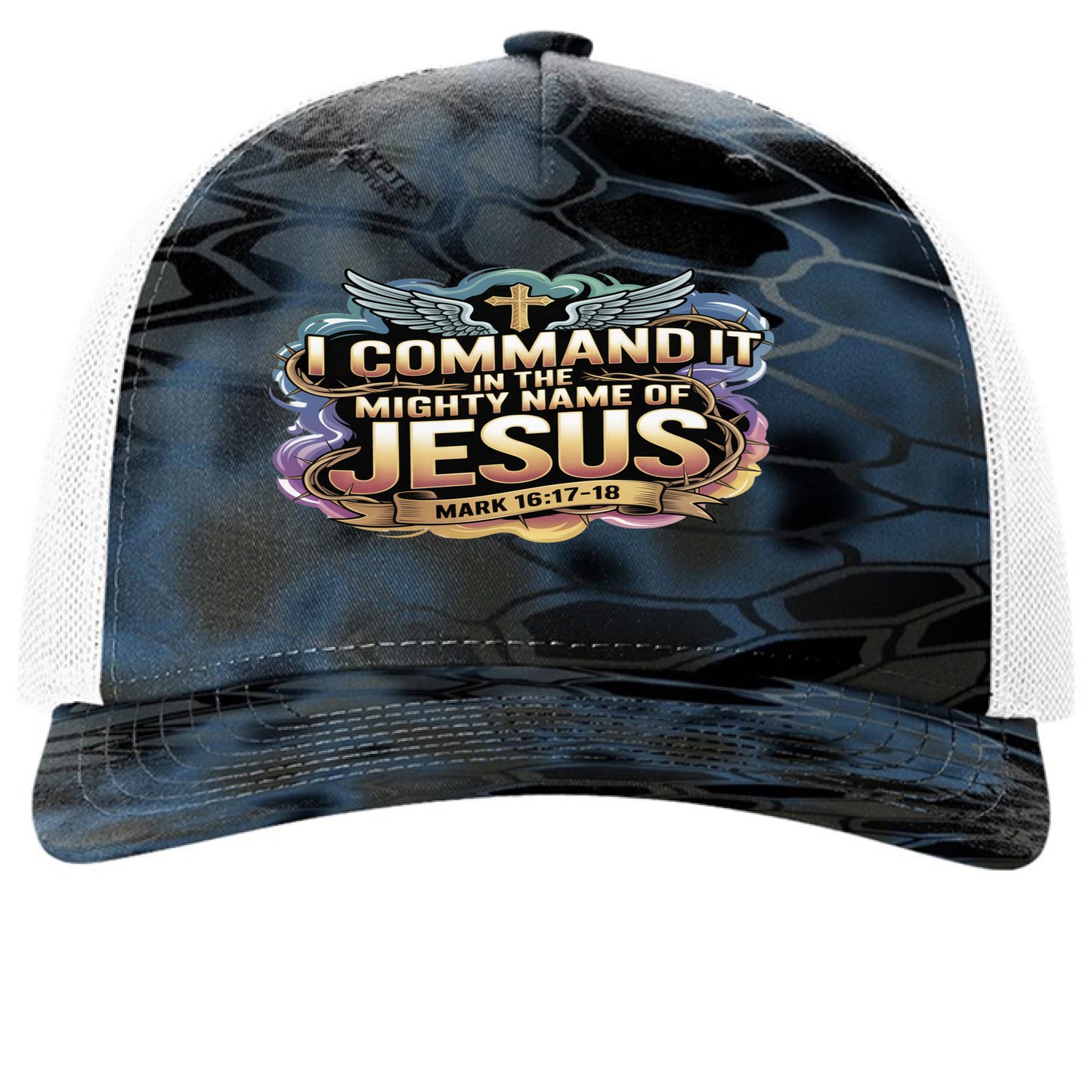 Kryptek Neptune/ White - FRONT