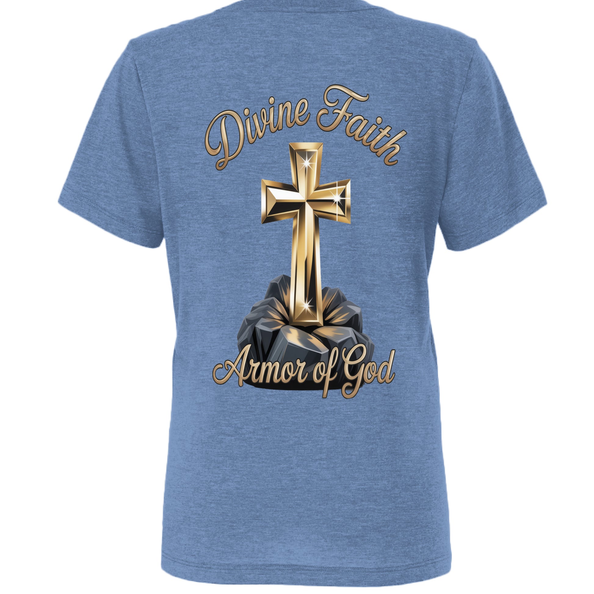 Blue Triblend - BACK