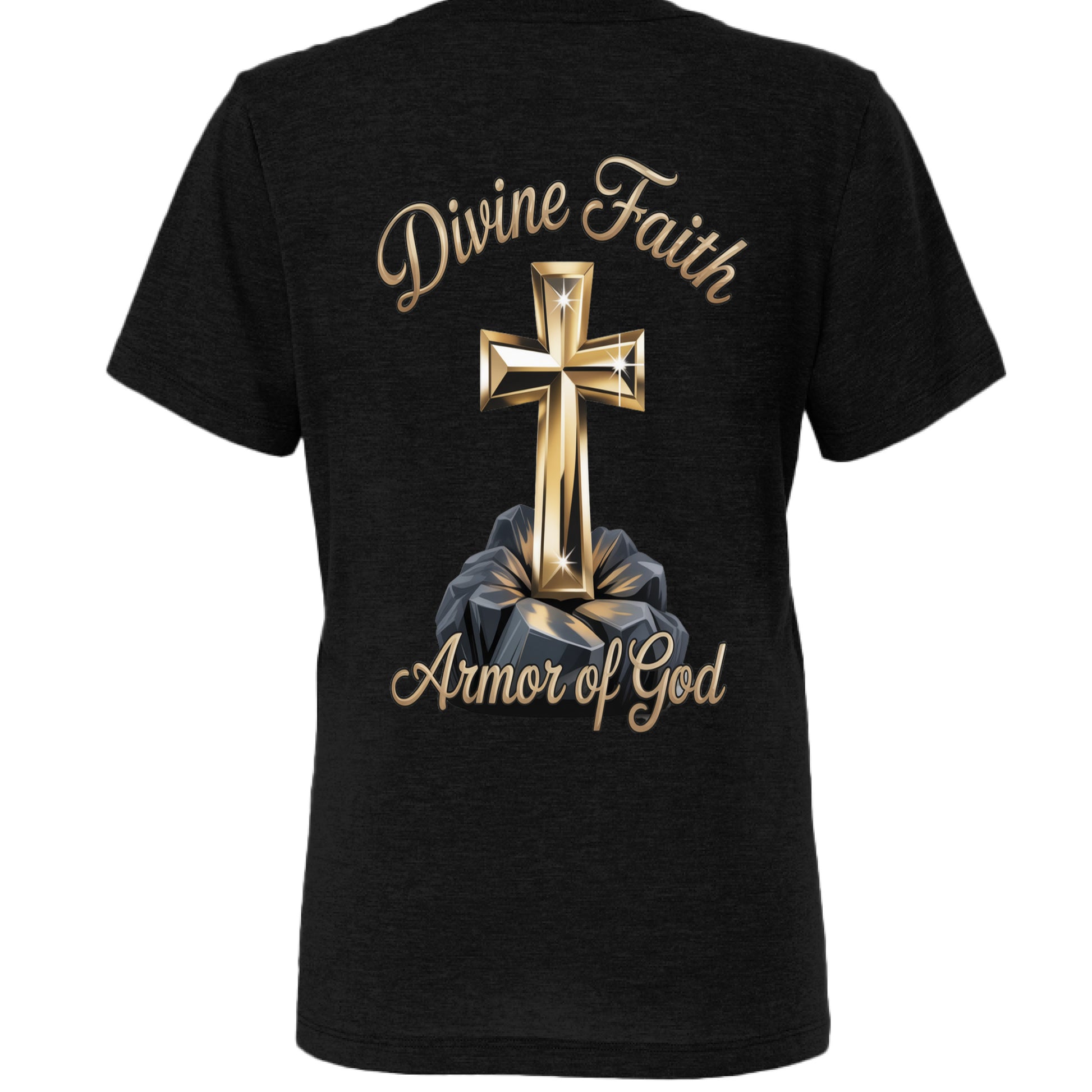 SOLID BLK TRIBLEND - BACK