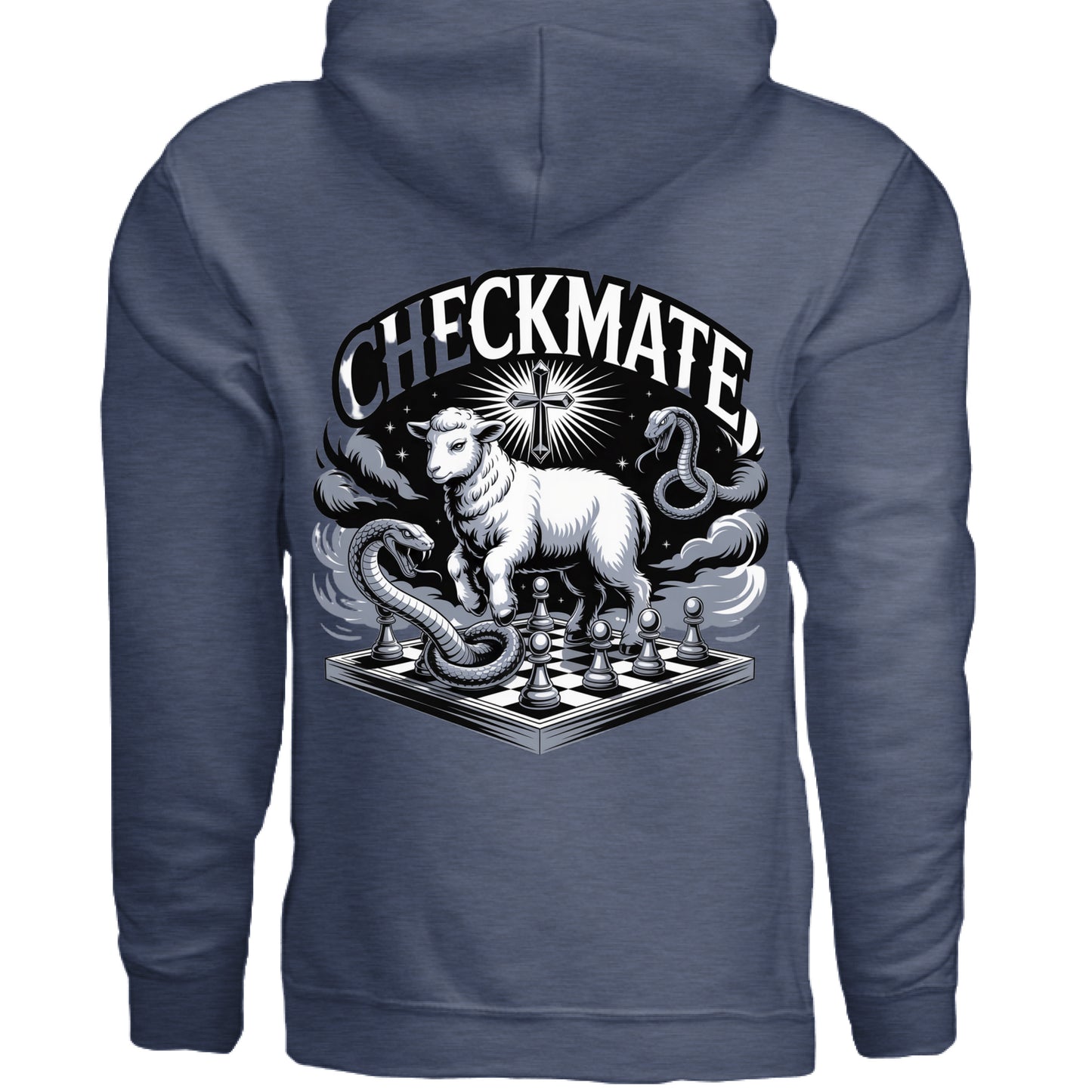 Heather Sport Dark Navy - BACK