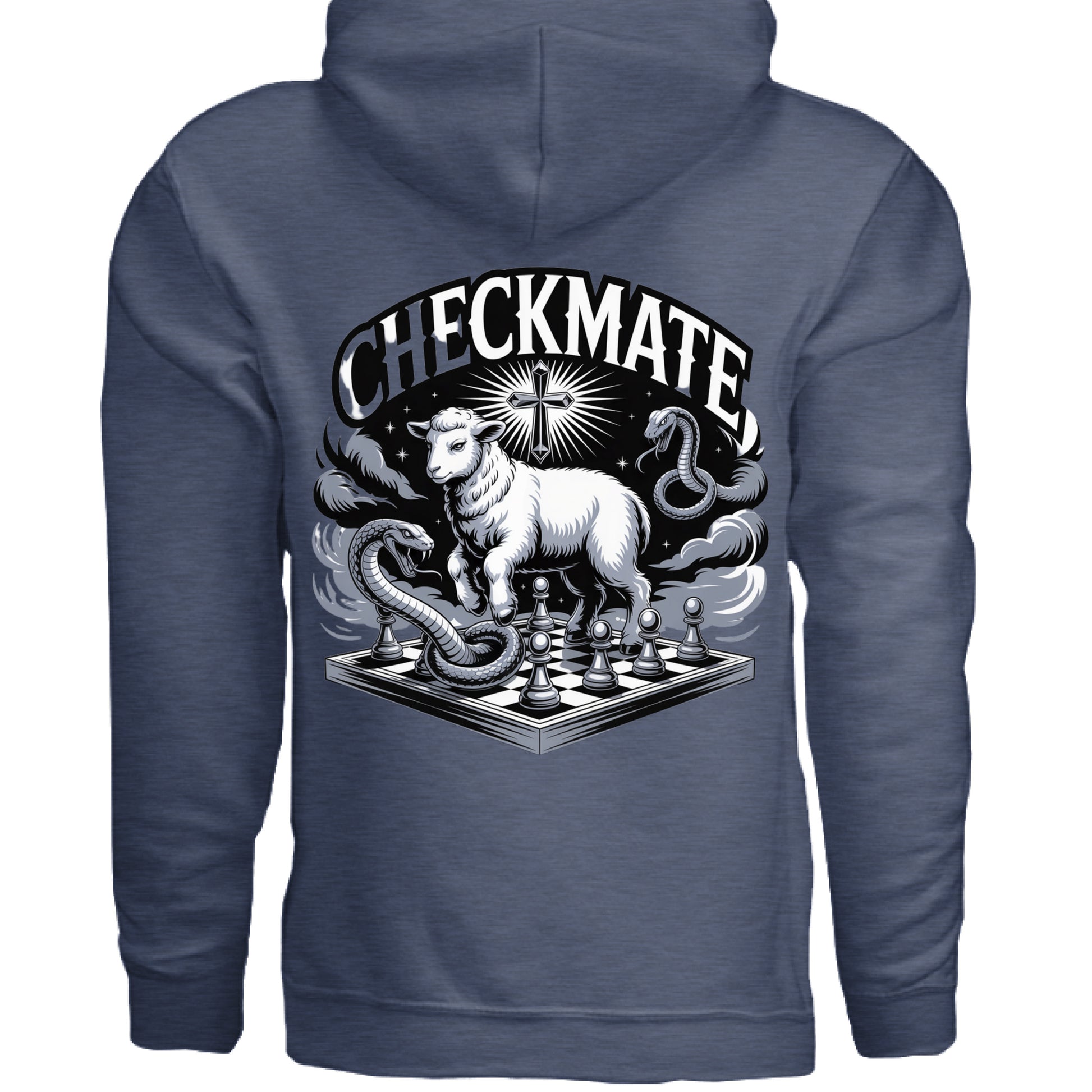 Heather Sport Dark Navy - BACK